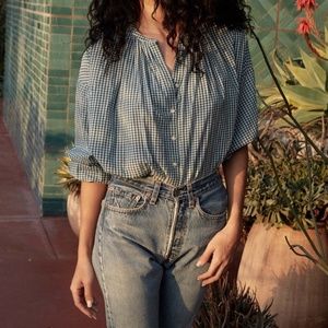 Doen Jane Blouse - Josephine Plaid small